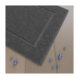 Tapis De Bain 60x90cm Antidérapant Et 100% Coton - Veloute Gris