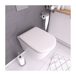 Abattant Pour Wc Blanc - Thermodur Et Charnières En Métal Frein De Chute - Sweetness