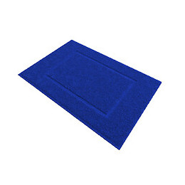 Tapis De Bain 60x90cm Antidérapant Et 100% Coton - Veloute Bleu