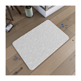 Tapis De Bain 60x90cm Antidérapant Et En Microfibre - Subtil Blanc