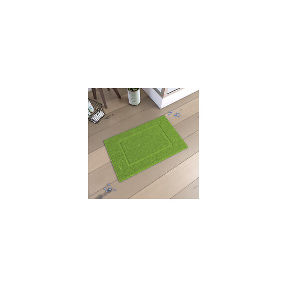 Tapis De Bain 60x90cm Antidérapant Et 100% Coton - Veloute Vert