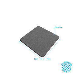 Tapis De Bain 60x60cm Antidérapant Et En Microfibre - Subtil Gris