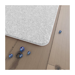 Tapis De Bain 60x60cm Antidérapant Et En Microfibre - Subtil Blanc