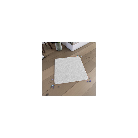 Tapis De Bain 60x60cm Antidérapant Et En Microfibre - Subtil Blanc