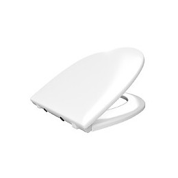 Abattant Pour Wc Blanc - Thermodur Avec Charnières En Plastique Déclipsable - Simple White