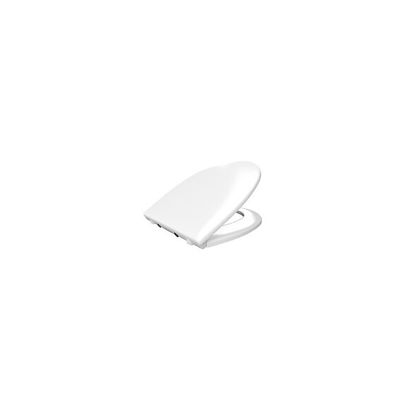Abattant Pour Wc Blanc - Thermodur Avec Charnières En Plastique Déclipsable - Simple White