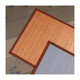 Tapis De Bain 90x60 Cm Antidérapant Et 100% Bambou - Cayenne Marron