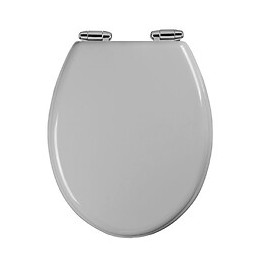 Abattant Wc - Mdf Et Double Frein De Chute - Soft Grey