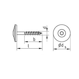 Vis 4,5x60mm Avec Rondelle D'étanchéité, Acier Inoxydable A2  Qte 100 Pc