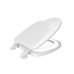 Abattant Wc - En Mdf Avec Charnières En Plastique - Neptune Blanc