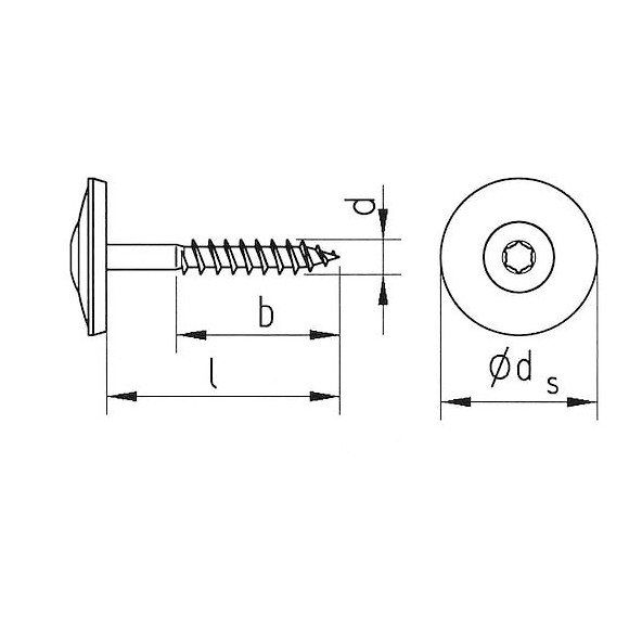 Vis 4,5x70mm Avec Rondelle D'étanchéité, Filetage Partiel, Acier Inoxydable A2  Qte 100 Pc