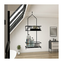 Valet Noir Mat Suspendu 50x20x10 - Eli