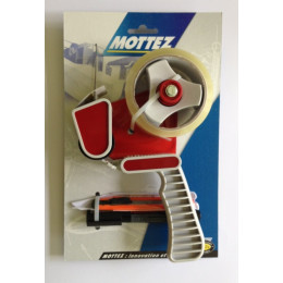 Mottez - Kit De Fermeture Composé De : 1 Marqueur Noir +  1 Cutter + 1 Rouleau Adhésif Et 1 Dérouleur Adhésif - B976s
