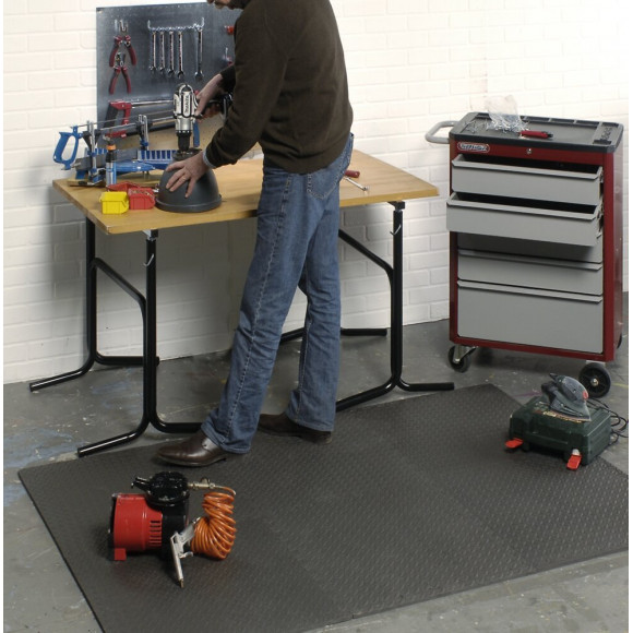 Mottez - Lot De 6 Tapis Mousse Idéals Pour Atelier Ou Garage - B516f