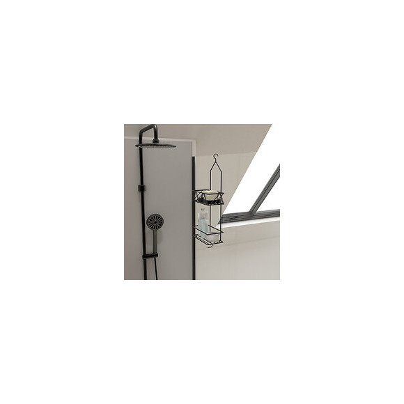 Valet Noir Mat Suspendu 50x20x10 - Eli