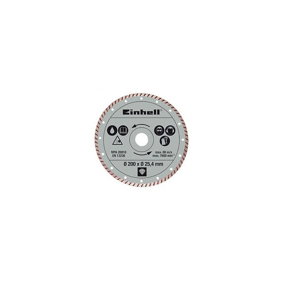 Disque Diamanté Turbo 200x25,4x2,2mm, Einhell