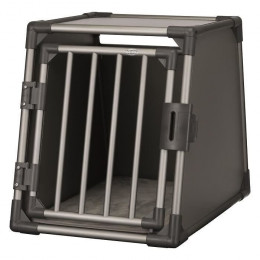 Trixie Box De Transport - Aluminium - M : 55 X 61 X 74 Cm - Gris Graphite - Pour Chien