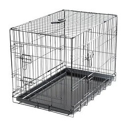 Vadigran Cage Metallique Pliable Classic - 76 X 48 X 55 Cm - Noir - Pour Chien