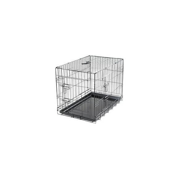 Vadigran Cage Metallique Pliable Classic - 76 X 48 X 55 Cm - Noir - Pour Chien