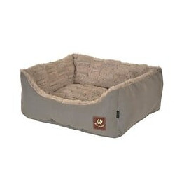Vadigran Panier Asma - 75 X 60 Cm - Taupe Et Gris - Pour Chiens