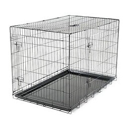 Vadigran Cage Metallique Pliable Classic - 122 X 79 X 86 Cm - Noir - Pour Chien