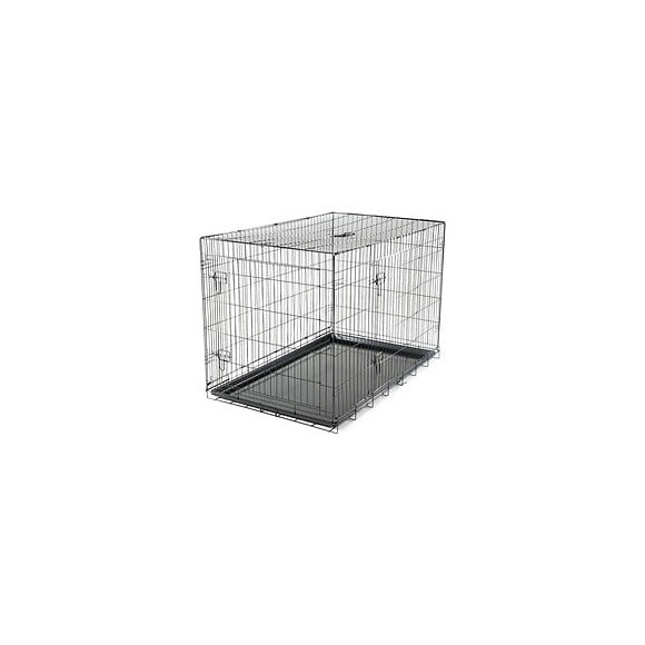 Vadigran Cage Metallique Pliable Classic - 122 X 79 X 86 Cm - Noir - Pour Chien