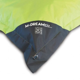 Mpets Coussin Dexterieur Natuna 100 Cm - Taille M - Vert Et Gris - Pour Chien