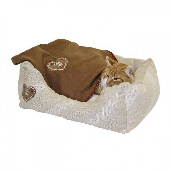 Kerbl Lit Douillet Love You Pour Chien Et Chat - 47x37cm - Beige