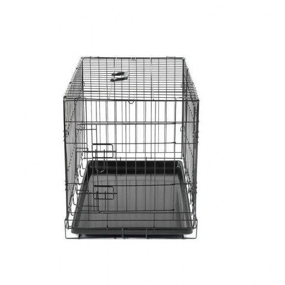 Vadigran Cage Metallique Pliable Classic - 76 X 48 X 55 Cm - Noir - Pour Chien