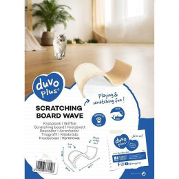 Duvo+ Griffoir Wave 55 X 28 X 18 Cm - 1,004 Kg - Beige - Pour Chat