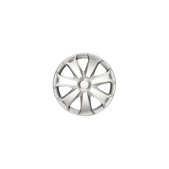 Boîte De 4 Enjoliveurs Mega Essential Line Silver Abs 16'' Polaire Ra16-5meb