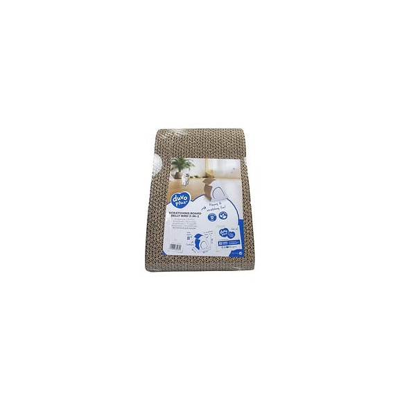 Duvo+ Griffoir Belly Bird 2 En 1 - 27 X 20 X 30 Cm - 0,98 Kg - Blanc - Pour Chat
