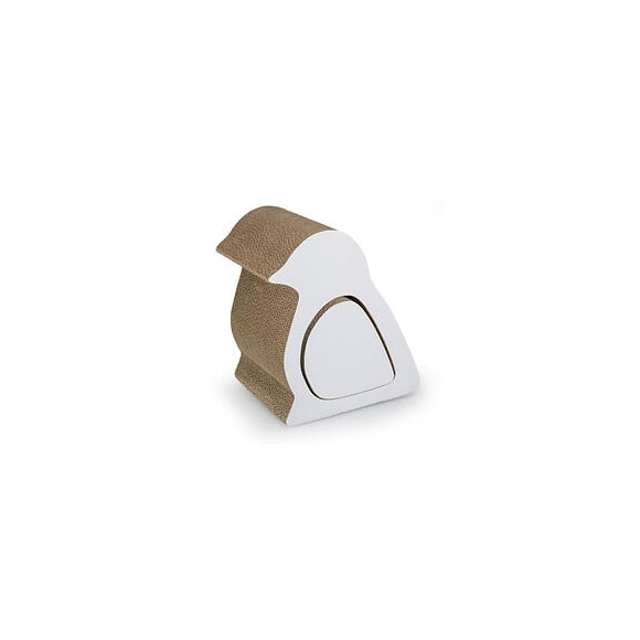 Duvo+ Griffoir Belly Bird 2 En 1 - 27 X 20 X 30 Cm - 0,98 Kg - Blanc - Pour Chat