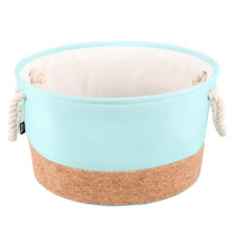 Laroy Duvo Panier Rond Guava Cork + Poly Pour Chiens Ou Chats - Taille L - 45 X 45 X 25 Cm - Vert