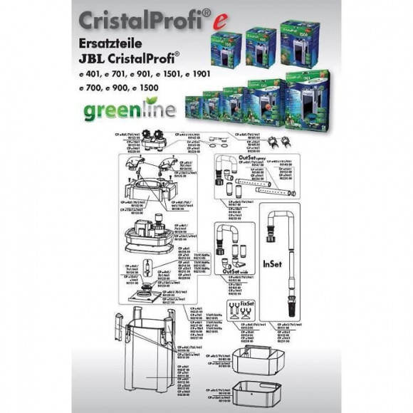 Filtre Cristalprofi E702 Greenline Jbl
