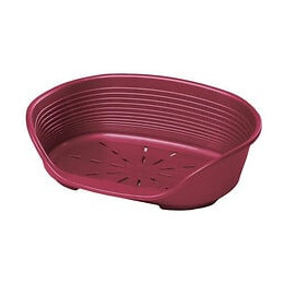 Ferplast Corbeille En Plastique Siesta Deluxe 8 - Bordeaux - Pour Chien