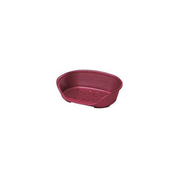 Ferplast Corbeille En Plastique Siesta Deluxe 8 - Bordeaux - Pour Chien