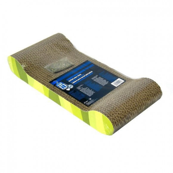 Griffoir Carton Ondule 49x22x75 Cm Zebre Vert