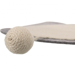 Trixie Matelas Griffoir En Feutre Junior - 40 X 35 Cm - Naturel Et Gris - Pour Chat