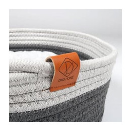 Ebi Panier Pour Chats Tailor - 35 X 35 X 11,5 Cm - Gris Et Blanc