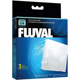 Fluval Plaquette Mousse/polyester C4,3unite - Pour Poisson