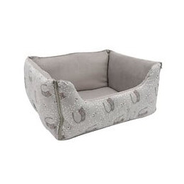 Aime Panier Pour Chat Et Petit Chien, En Fourrure, Panier Imprime Couchage Confort Doux Moelleux Pliable Reversible Taille S 48