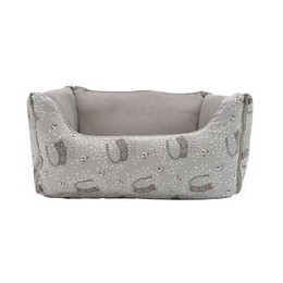 Aime Panier Pour Chat Et Petit Chien, En Fourrure, Panier Imprime Couchage Confort Doux Moelleux Pliable Reversible Taille S 48