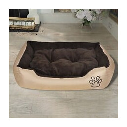Lit Pour Chien Taille Xxl Beige Et Marron - Beige