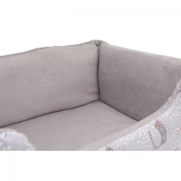 Aime Panier Pour Chat Et Petit Chien, En Fourrure, Panier Imprime Couchage Confort Doux Moelleux Pliable Reversible Taille S 48