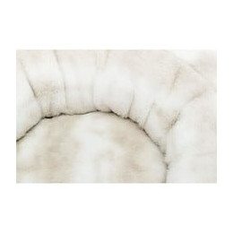 Trixie Lit Nelli Rond - O 60 Cm - Blanc Et Taupe - Pour Chien