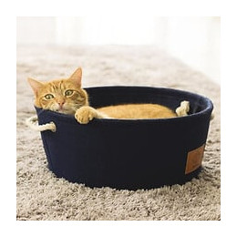 Europet Bernina Tonneau En Feutre D+d Et Chien - Bleu - Pour Chat