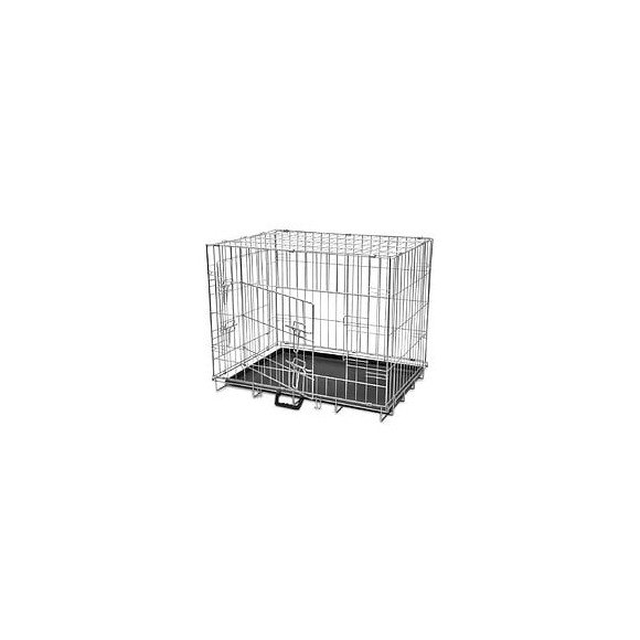 Cage En Métal Pliable Pour Chien L - Noir