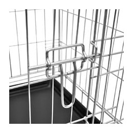 Cage En Métal Pliable Pour Chien L - Noir