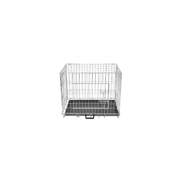 Cage En Métal Pliable Pour Chien L - Noir
